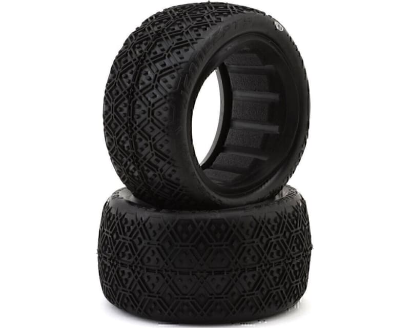 Double Bar 2.2 Rear Buggy Off-Road Tires (2) (Silver)