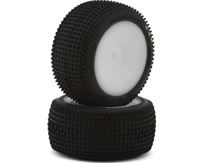 Tap to zoom Losi Micro-B Sprinter Pre-Mounted Rear Tires (White) (2) (G3 -