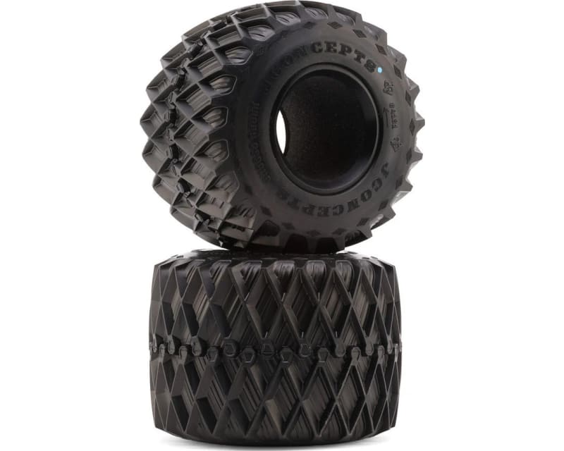 Tap to zoom Cheese Racer 2.6 Monster Truck Tires (2) (Blue)
