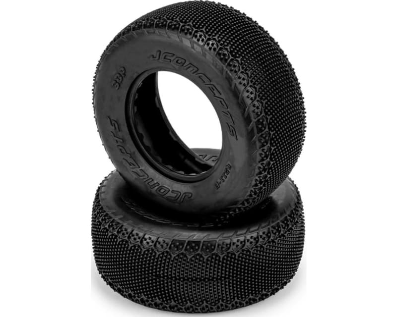 3dp Short Course Carpet Tires (2) (Purple)
