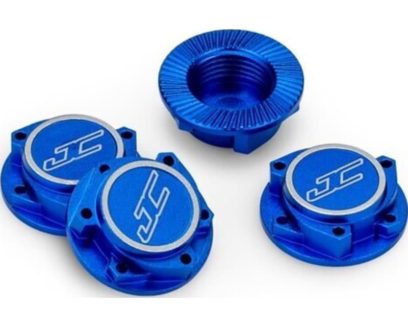 17mm Punisher Clutch Wheel Nut 4 pieces Blue Fits 1/8th Off-Road