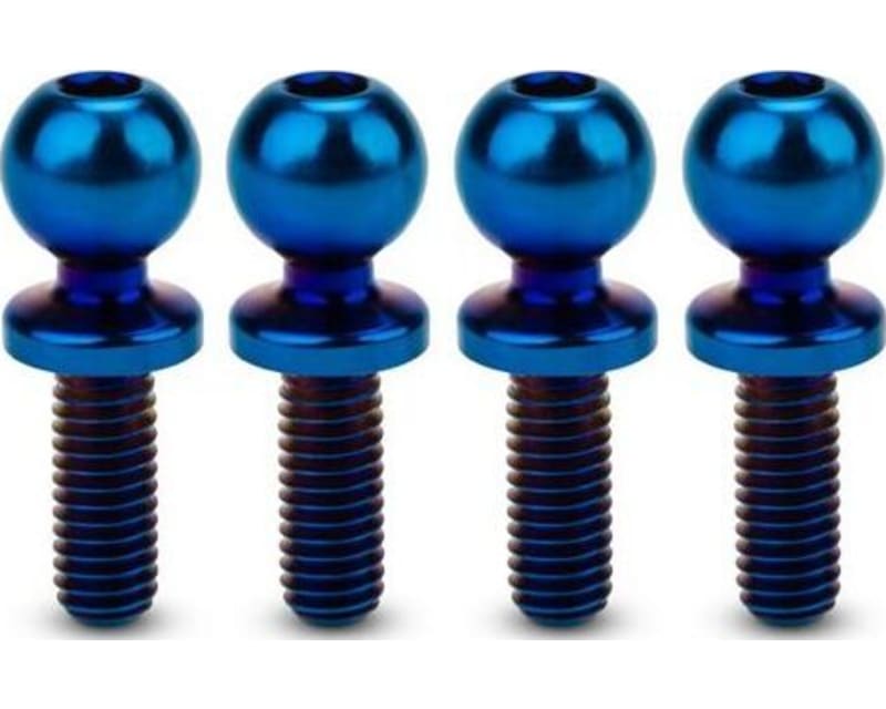 Jci 5.5 X 8mm Revolved Titanium Ball-Stud Burnt Blue 4pc Fit