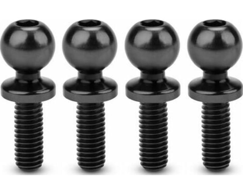 Jci 5.5 X 8mm Revolved Titanium Ball-Stud Stealth Black 4pc