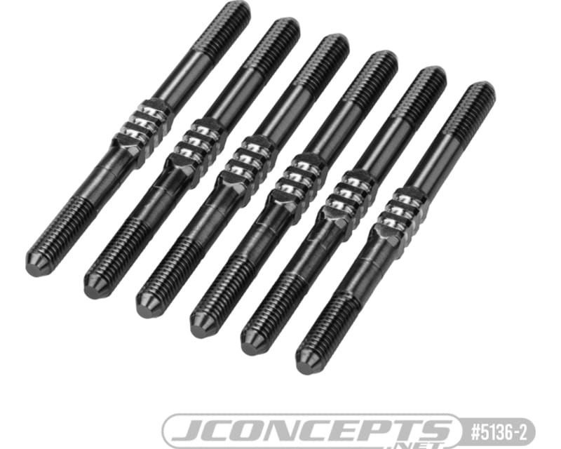 Tap to zoom RC10b7 Fin Titanium Turnbuckle Set Black