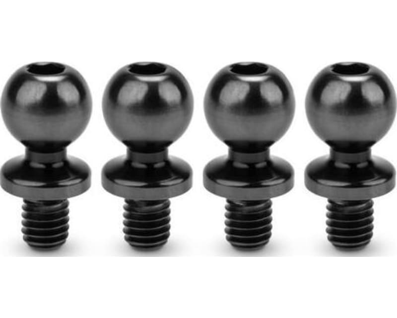Jci 5.5 X 4mm Revolved Titanium Ball-Stud Stealth Black 4pc  photo