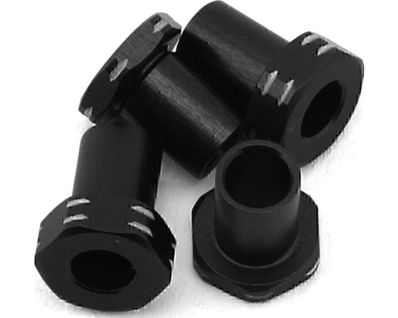 Tap to zoom RC10b7 Aluminum Caster Hat Bushings 4pc Black Fits RC10b7 / R