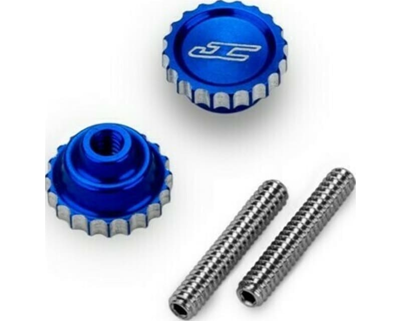 4-40 Future Thumb Nut with Set Screw 2pc Blue
