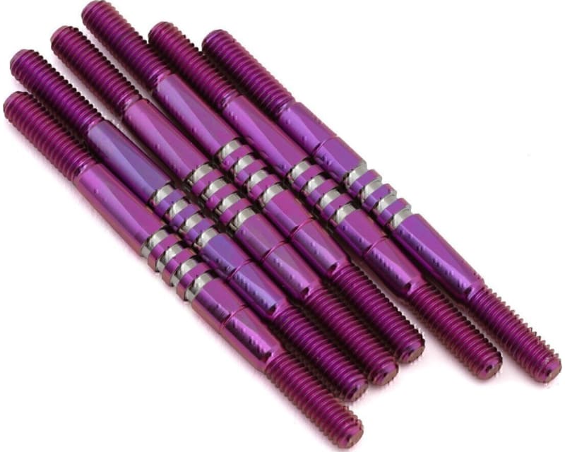 RC10 B7/B7d Fin Titanium Turnbuckle Set (Purple) (6)