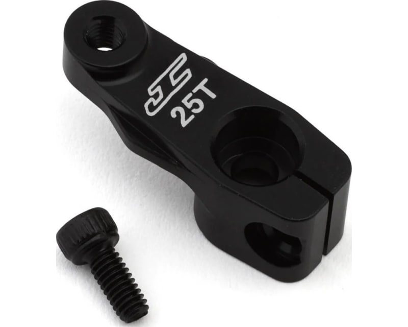 Tap to zoom RC10 89 Masami Stealth 14mm Servo Horn (Black) 25t