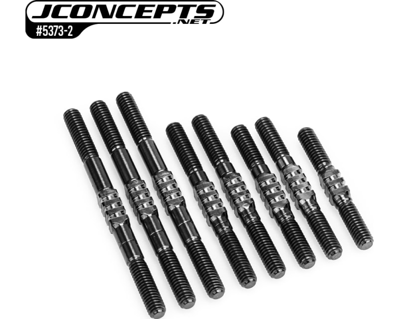 Tap to zoom RC10 Factory Team Fin Titanium Turnbuckle Set Stealth Black