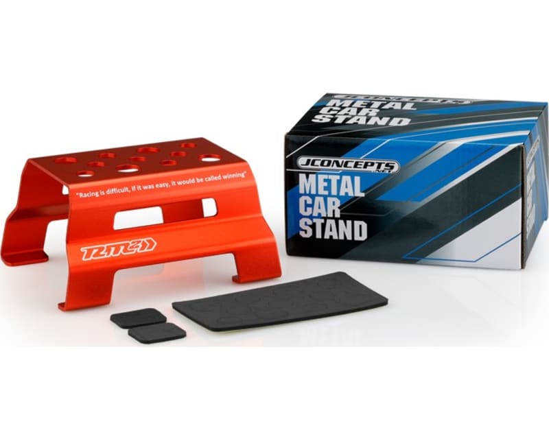 RM2 Metal Car Stand Red Fits 1:10 & 1/8 Vehicles