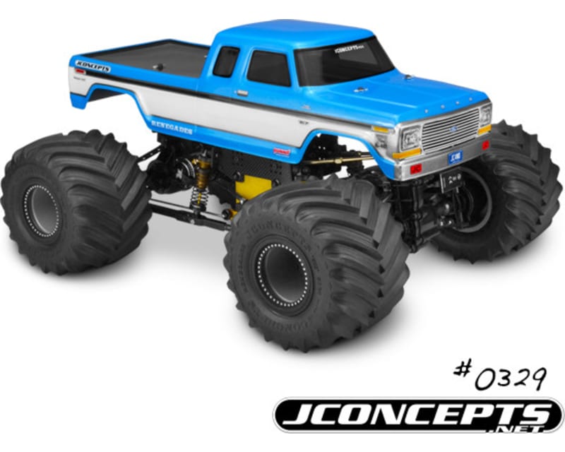 Tap to zoom 1979 F0RD F-250 Supercab Monster Truck Body Clear