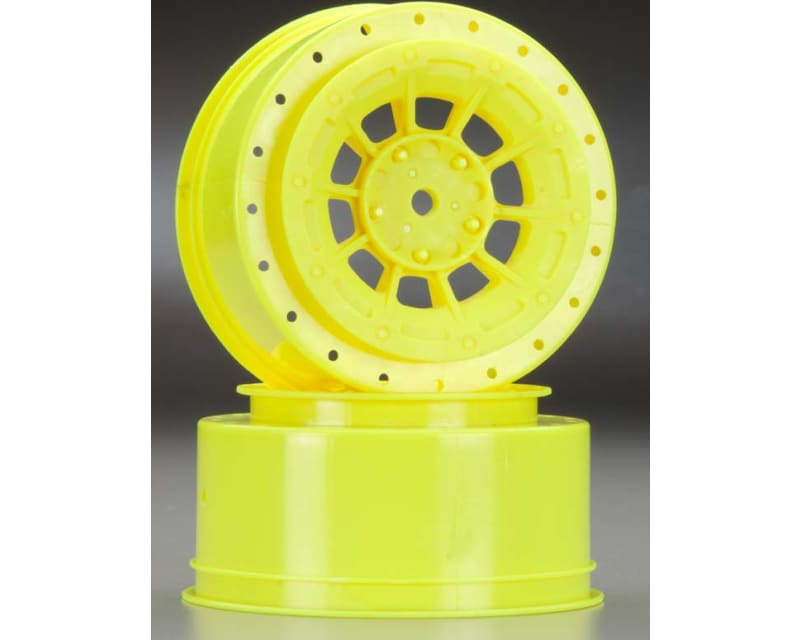 Hazard 12mm Hex Wheel 3mm Wider Off Set Yel:SC10
