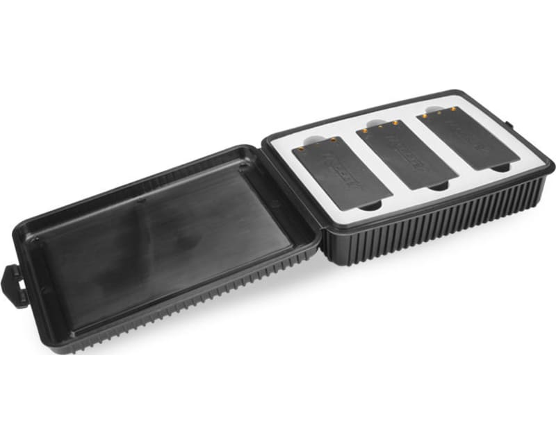 Shorty Battery Storage Box w/ Foam Liner Black photo