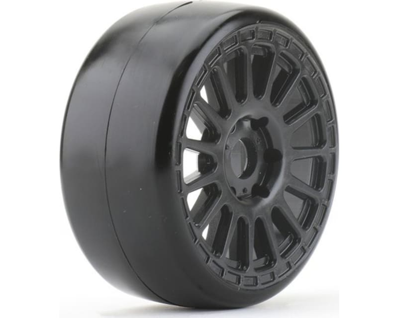 1/8 Gt Buster Tires Mounted On Black Radial Rims Ultra Soft Be