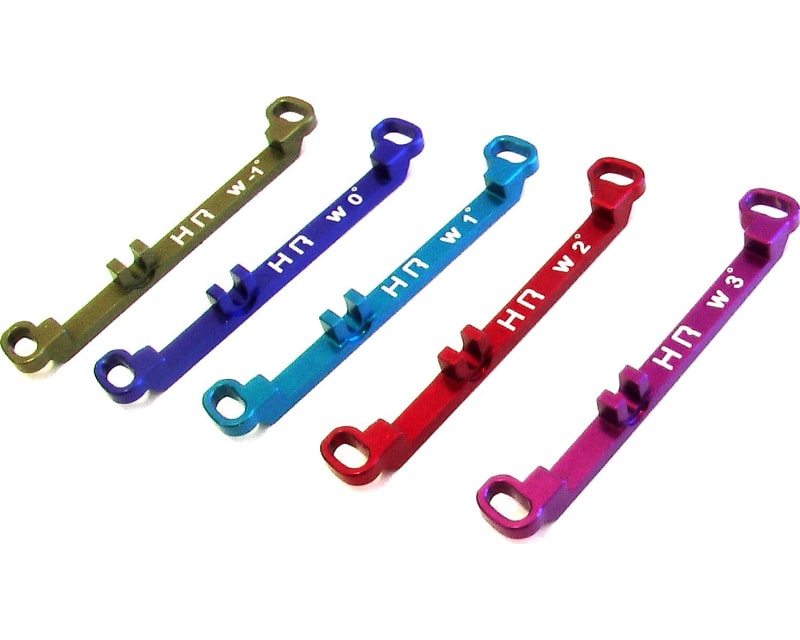 Aluminum Steering Link Long +3 Deg (Purple) - Kyosho Mr-03
