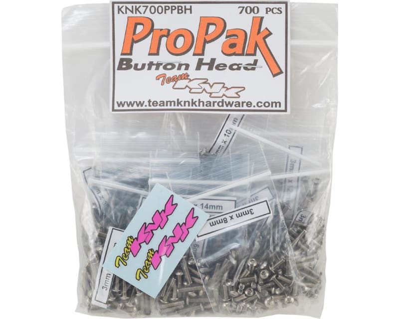 Button Head Pro Pak Stainless Screw Kit (700)