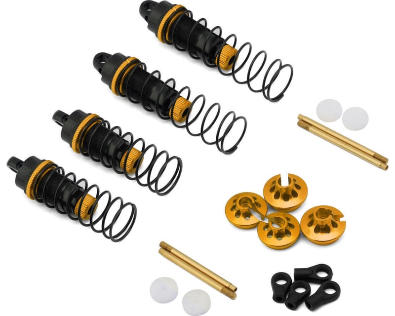 Tap to zoom 12mm Aluminum Big Bore Vintage 1/10 Buggy Shocks Set (Gold/Black