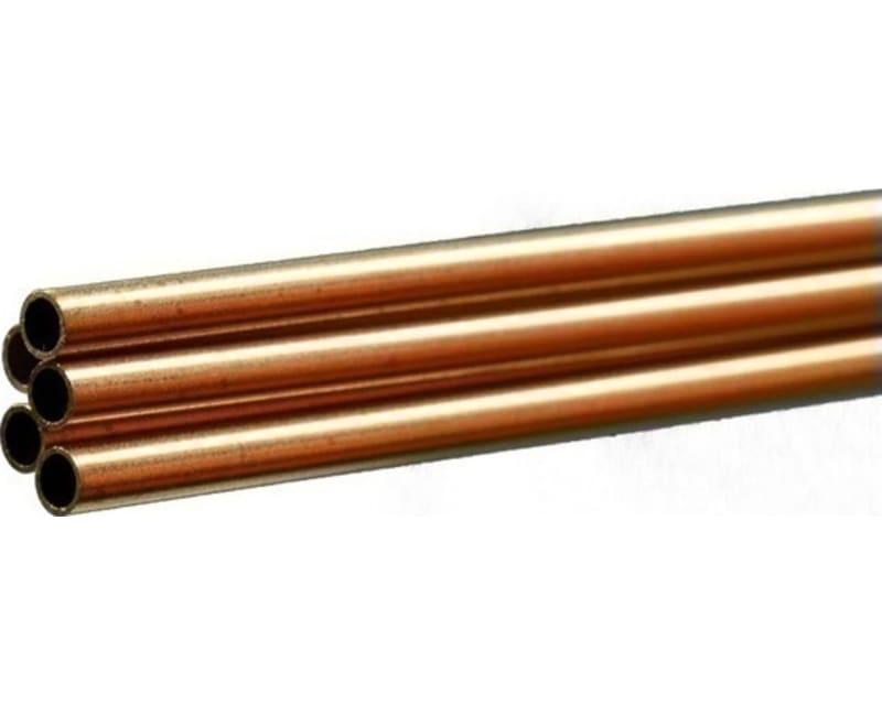 Round Brass Tube: 1/8 Od X 0.014 Wall X 36 Long