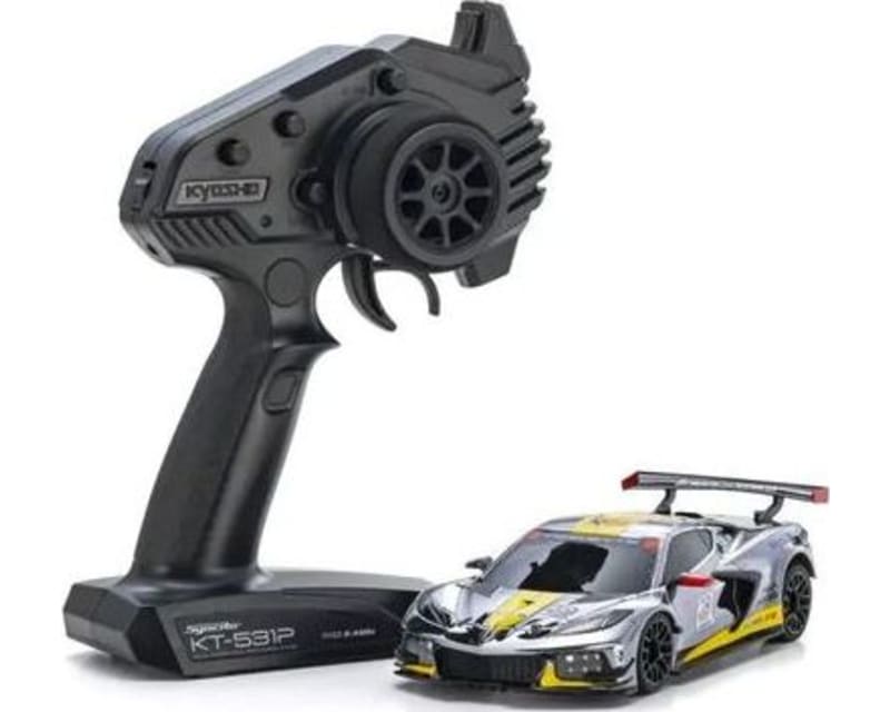 Mini-Z Rwd Mr-04 Readyset Chevrolet Corvette C8.R Chrome/Yellow photo