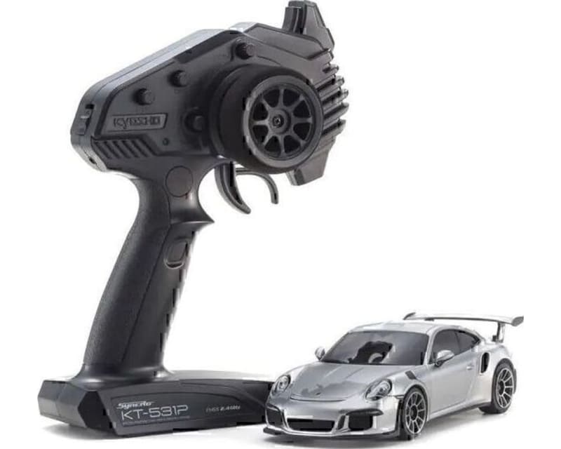 Mini-Z Rwd Porsche 911 GTR Rs Gt Mr-04 Readyset Silbermetallic