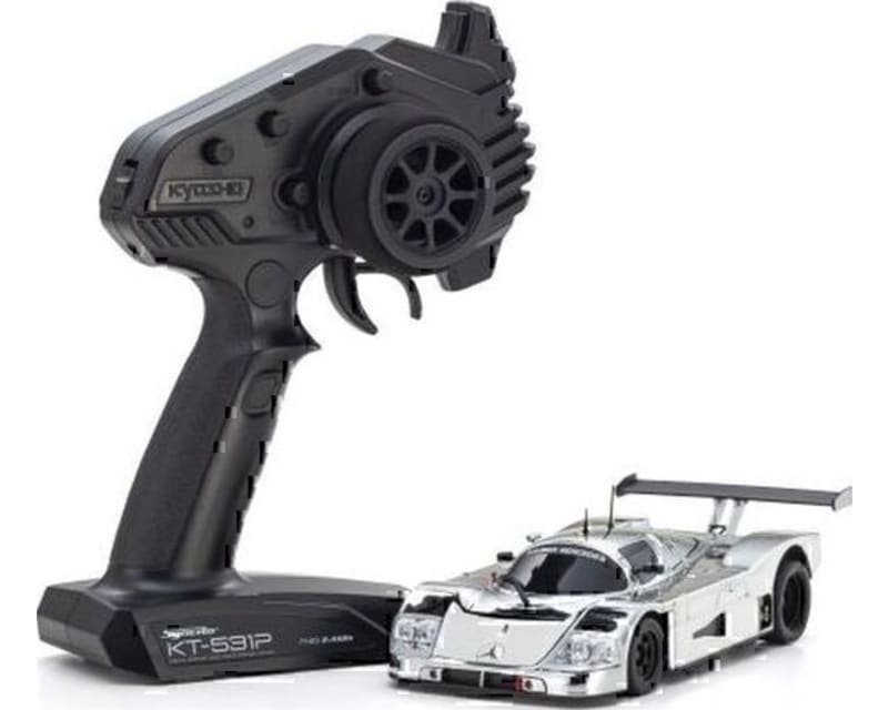 Mr-04 Rwd Mini-Z Readyset W/Sauber-Mercedes C9 Body (Chrome/Silv