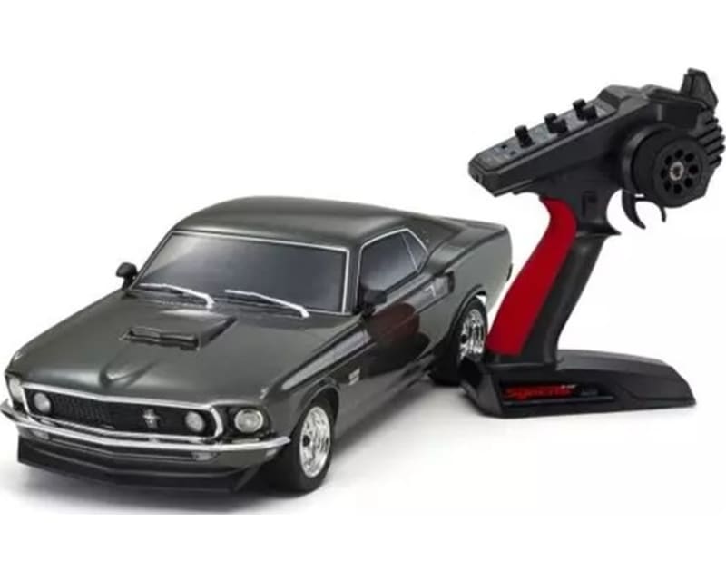 1:10 Ep 4WD 1969 Ford Mustang Boss 429 Black Jade Readyset Fazer