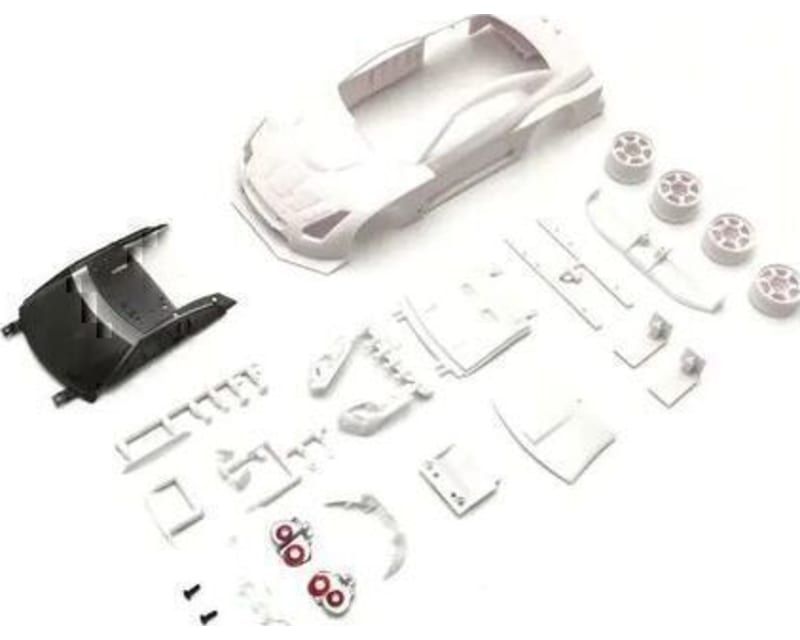 Nissan Gt-R Gt500 2008 White Body Set W/Wheels