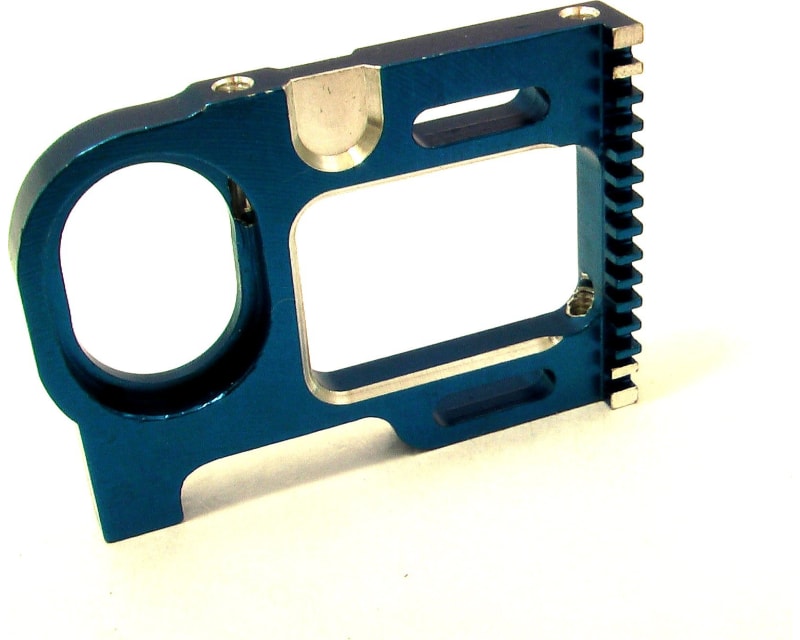 Associated 12l Blue Aluminum Motor Plate