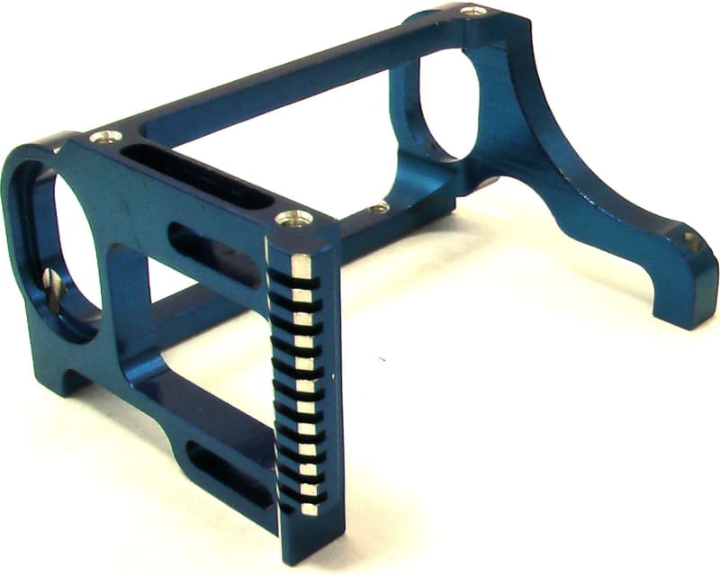 Associated 12l Blue Aluminum One Piece Motor Pod