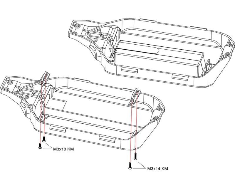 Tall Battery Hold-Downs Slash 4x4 LCG chassis