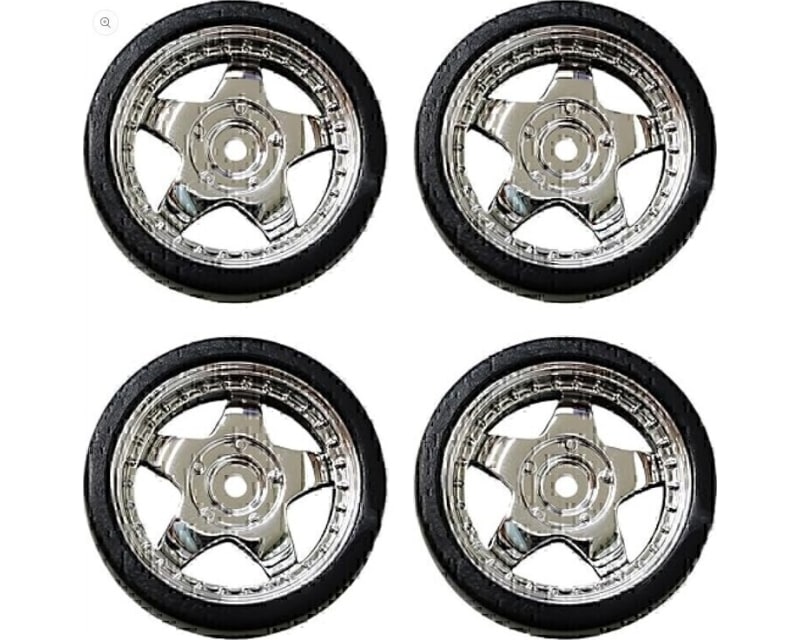 1/18 drift tires- style 3- chrome