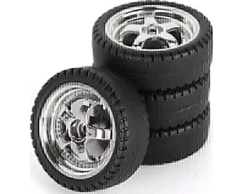 1/18 drift tires- style 5- chrome