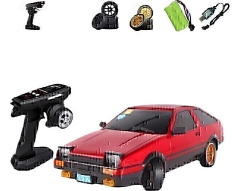 AE86 1/18 Scale 2.4G 4WD Remote Control Drift Car Red