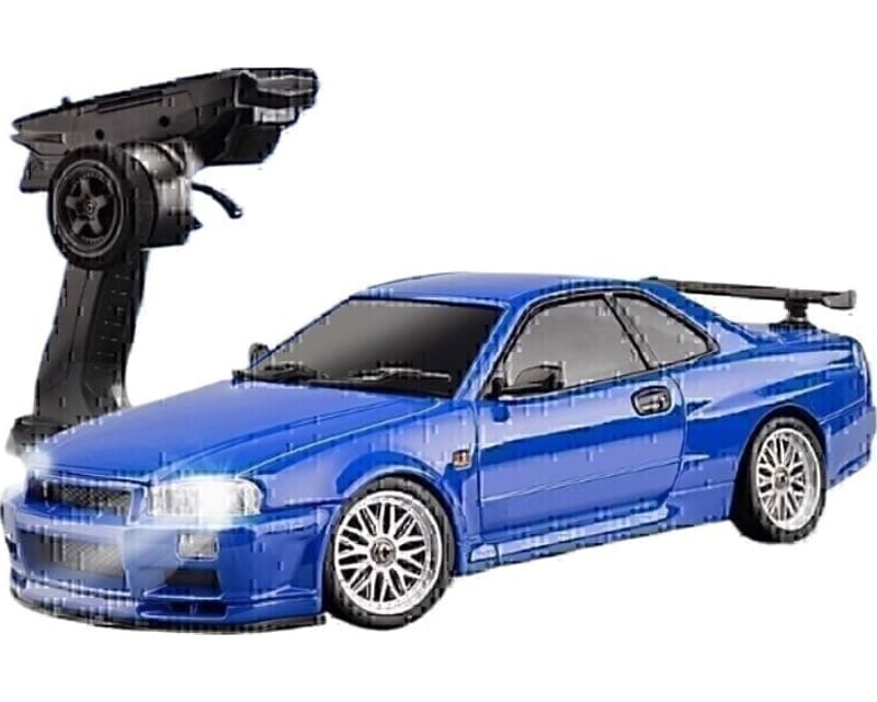 1/18 Nissan Skyline GTR R34 2.4ghz Metal Body Blue