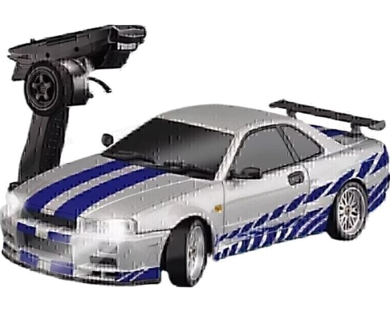 1:18 Nissan Skyline GTR R34 2.4ghz Metal Body Silver