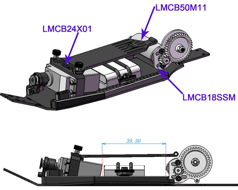 Tap to zoom 6061 +5mm HS Chassis Conversion Micro B