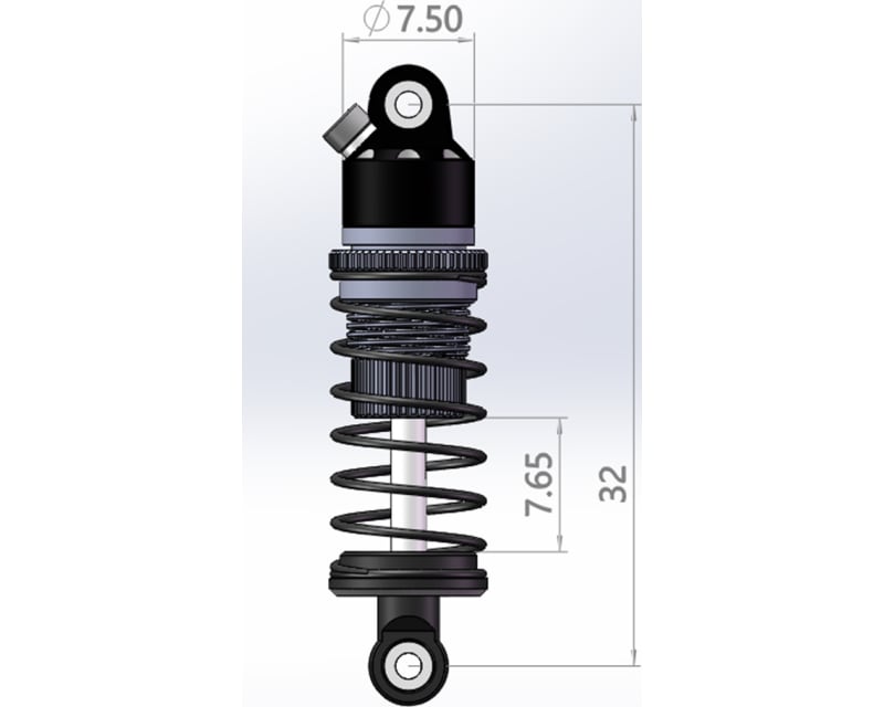 6061 Damper Shock 32mm (2): Micro-B/T
