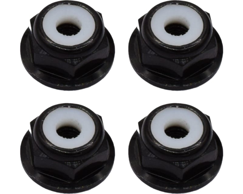 Aluminum 9mm Flanged M3 Lock Nut (4)