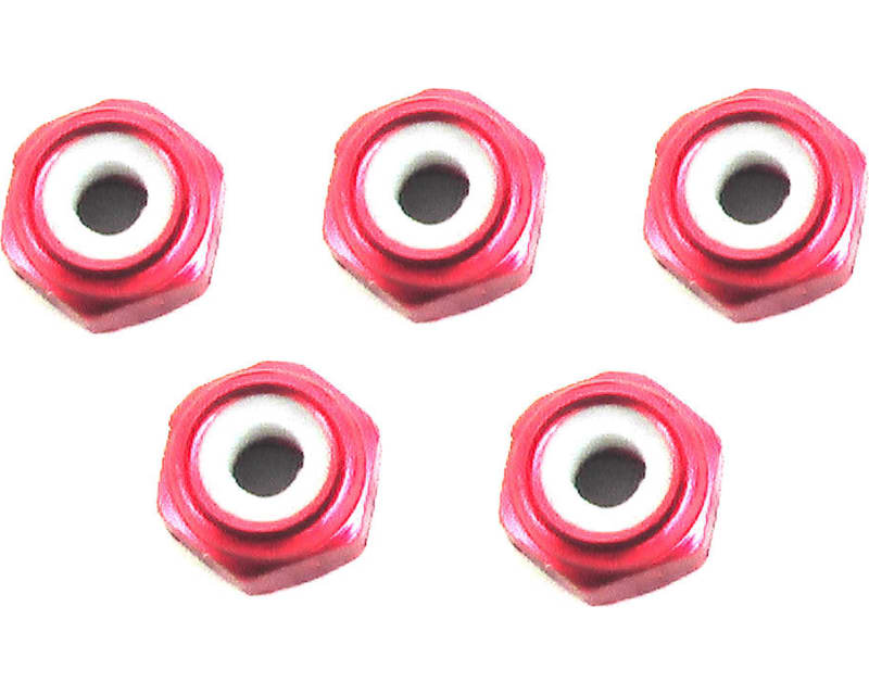 2mm Red Lock Nut (5)