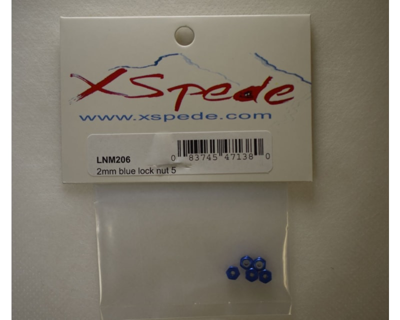 2mm Blue Lock Nut (5)