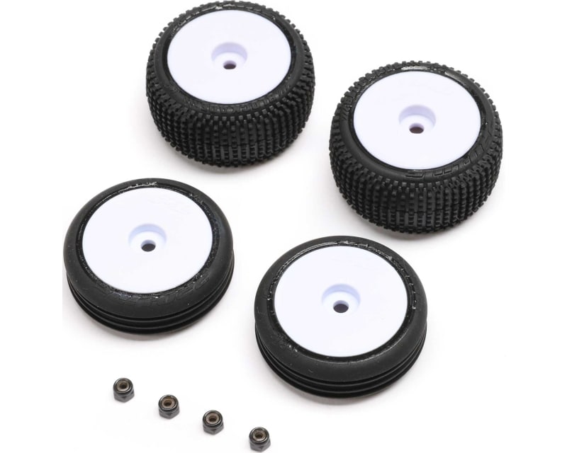 Tires Wheels White Mounted: Micro-B