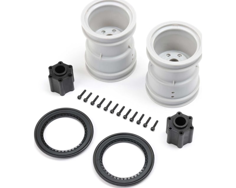 2.6 Wheel w Beadlock Ring Black 2 : LMT 2.0