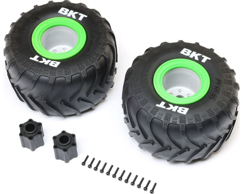 BKT 2.6 MT Tire Med Premount Green 2 :LMT 2.0