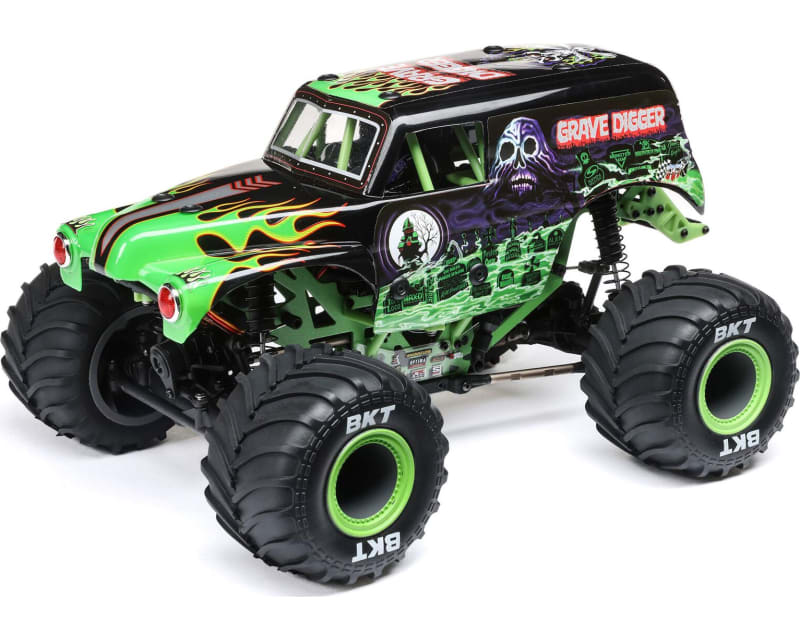 1/18 Mini LMT Grave Digger 2S 4X4 RTR Brushed Monster Truck Batt photo