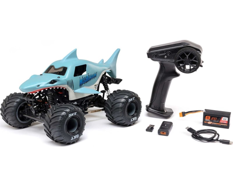 1/18 Mini LMT Megalodon 2S 4X4 RTR Brushed Monster Truck Battery photo