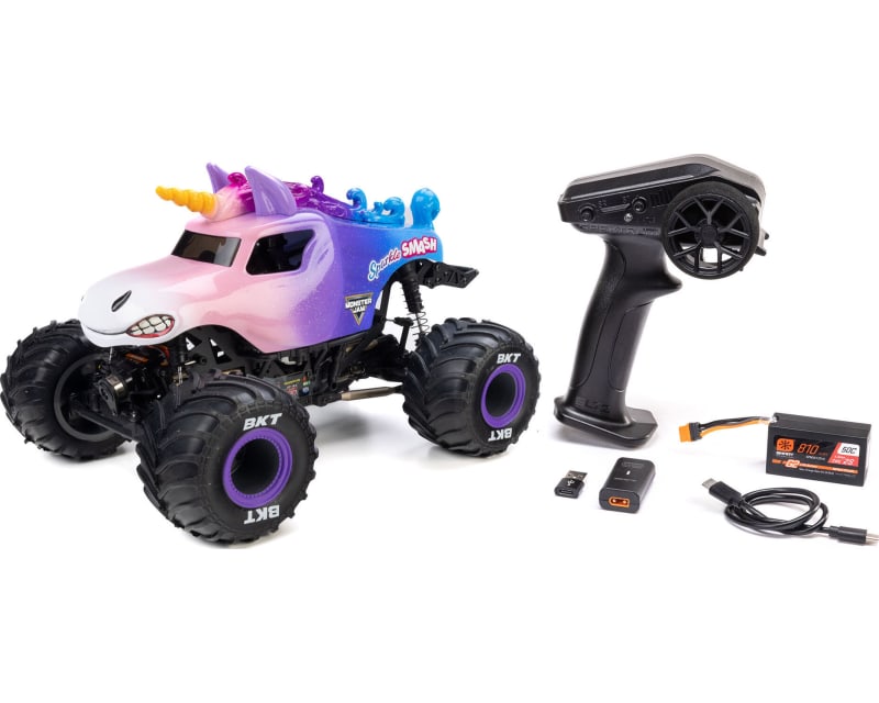 Mini LMT: Sparkle Smash Brushed RTR 1/18 4x4 Solid Axle Monster 