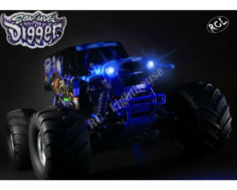 Front LED Lights and Grill Set Son Uva Digger:LMT