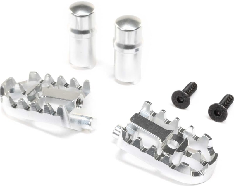 Aluminum Foot Pegs Silver: PM-MX/SM