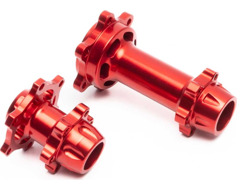 Aluminum Hub Set Machined Red: PM-MX